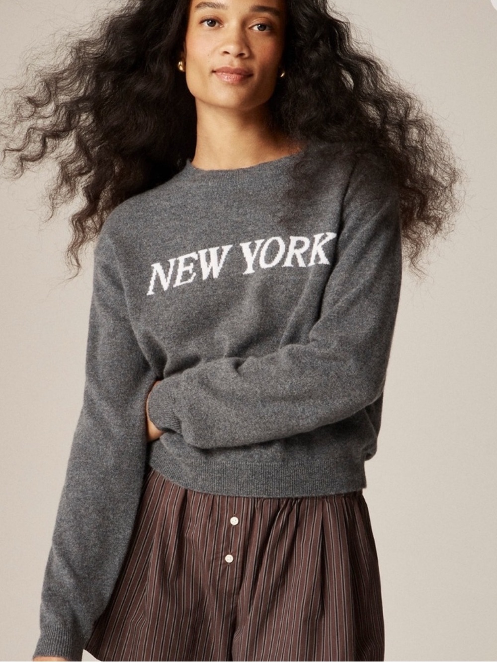 J. Crew Perfect Cashmere New York Crewneck Sweater